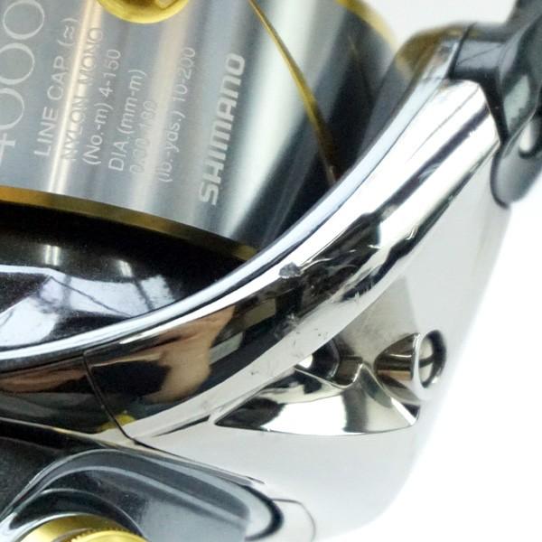 シマノ リール 14ステラ 4000XG 夢屋アルミパワーハンドルノブ付/E489M  