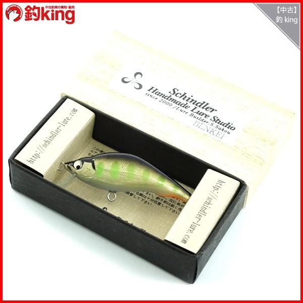 ✨未使用品✨シンドラー ベンケイ ニジマス 50mm ハンドメイドミノー 渓流 シンドラーハンドメイドルアースタジオ ベンケイ 50mm RR・Kグリーン