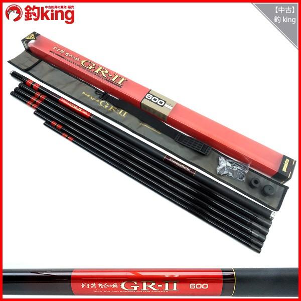 がまかつ がま磯 たもの柄 GR-II 600/J296L 磯竿 美品 : 釣king - 通販