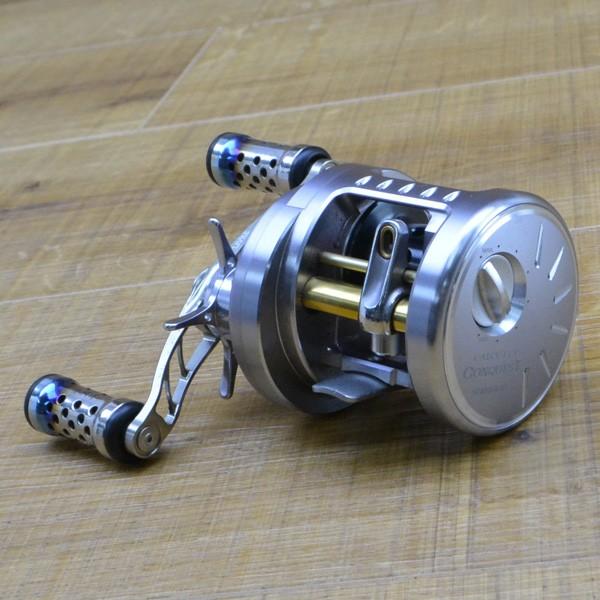 シマノ 10カルカッタコンクエスト 100DC リブルハンドル付/L367M 極上