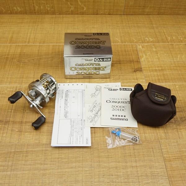 シマノ 03カルカッタコンクエスト 200DC/R385M 美品 ベイト シマノ 03カルカッタコンクエスト 200DC/R385M 美品 ベイト