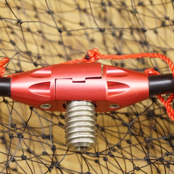 がまかつ がま磯 タモ枠 四つ折りジュラルミン GM-835 45cm タモ網付