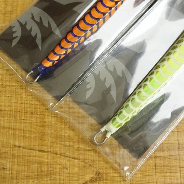 8 ハダ釣具 黒羽 ホロホロ アルミジグ 200g 2本セット/ST1780S 未使用