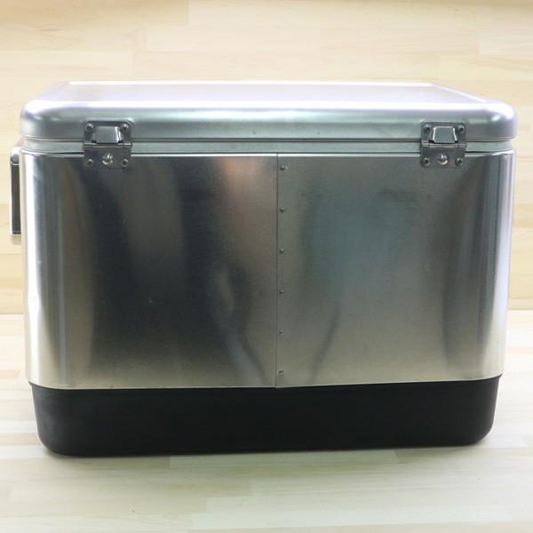 金額交渉可　コールマン　54QT ステンレスクーラーボックス　　【野外1度使用】 Amazon.co.jp: Coleman(コールマン) 54QTステンレススチールベルト
