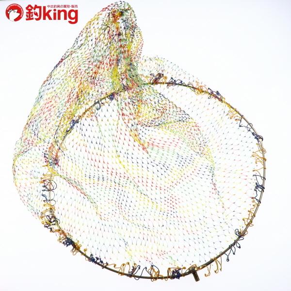 Gamakatsu（がまかつ） チタン 四つ折り 玉枠 55cm レインボー網