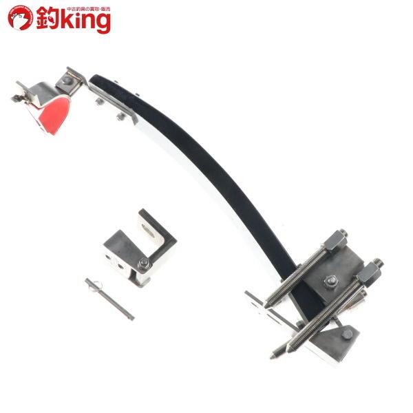 美品☆大物竿★石突きボックス☆ ラブフィッシュ 9／0用 大物用竿受け Black KING がま用石突