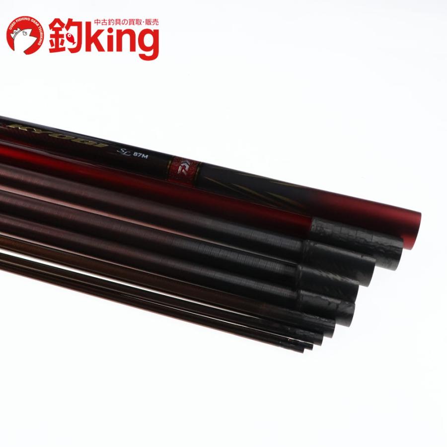 美品 ダイワ 鮎竿 銀影競技 SL 87M・Y 替え穂 名竿 美品 ダイワ 鮎竿