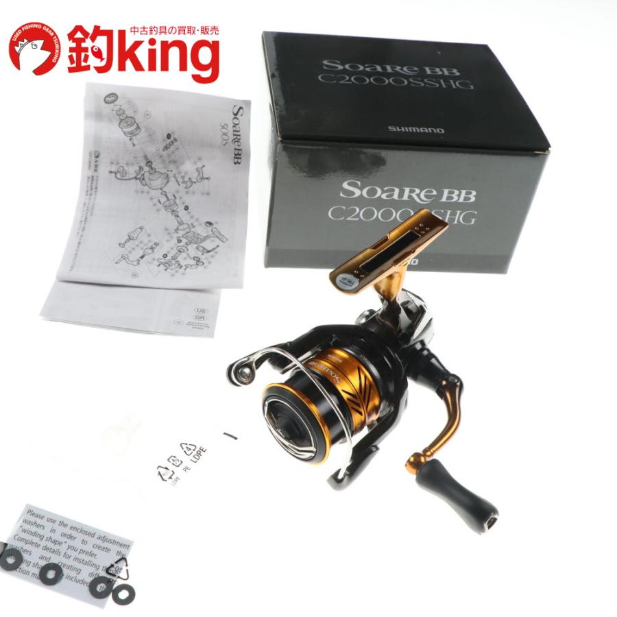 SHIMANO 18ソアレBB C2000SSHG アジング ライトゲーム スピニング 未使用品 メバリング シマノ 03938 釣具(0220333718) シマノ 18 ソアレ BB C2000SSHG /F009M 美品 アジ 鯵 アジング メバル