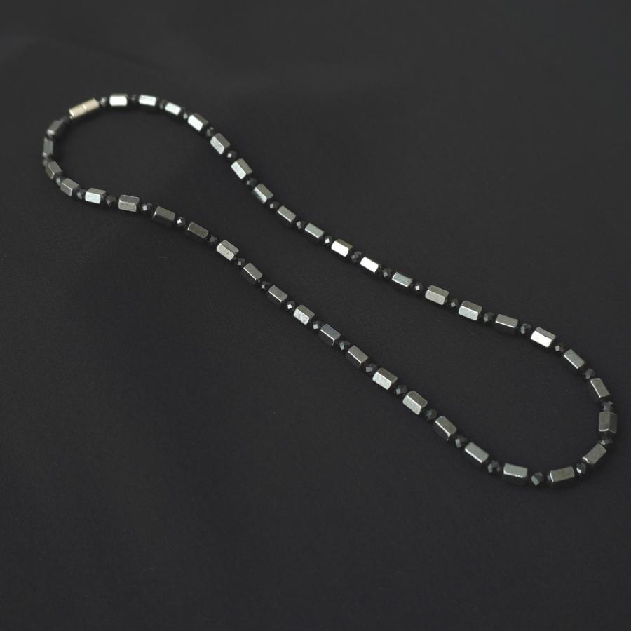 天然石トルマリン 磁気ブレスレット、ネックレス お得 ブラック トルマリン ネックレス＆ブレスレットセット 磁気