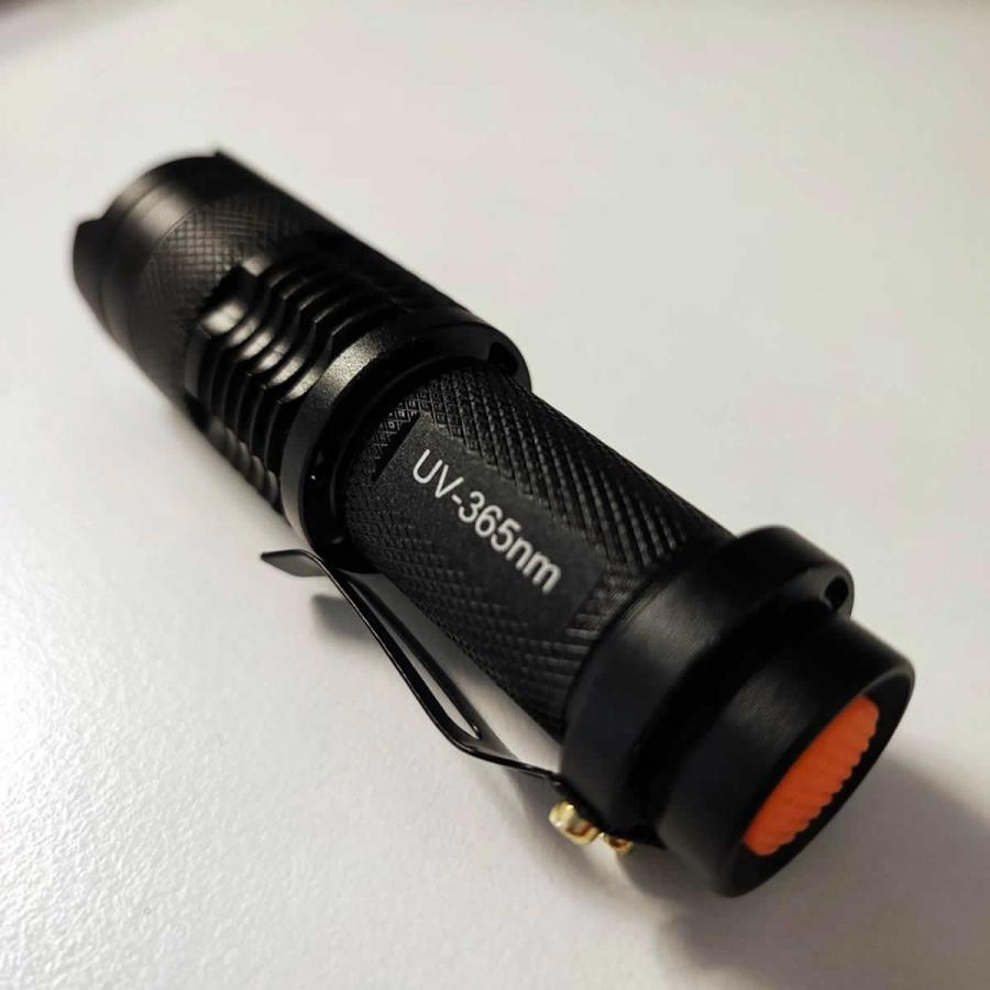 【希少】高出力LEDブラックライト(波長365nm) 専用器具つき ブラックライト 365nm 紫外線ライト LED 高出力タイプ 真贋判定