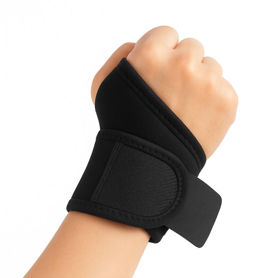 手首サポーター 左右兼用 男女兼用 親指リング付 フリーサイズ 軽量