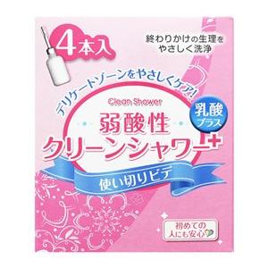 オカモト 弱酸性 クリーンシャワープラス 1ml 4本入 ビデ 膣洗浄 管理医療機器 ツルハドラッグ 通販 Paypayモール
