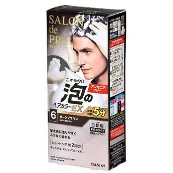 ダリヤ サロンドプロ 泡のヘアカラーex メンズスピーディ 白髪用 6 ダークブラウン 1個 白髪染め 医薬部外品 ツルハドラッグ 通販 Paypayモール