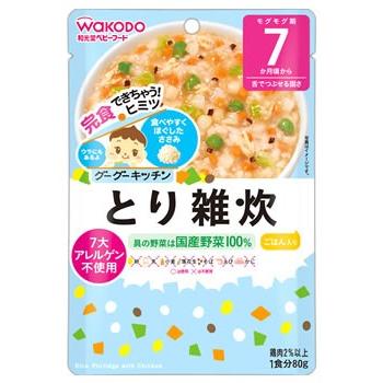 和光堂ベビーフード グーグーキッチン とり雑炊 80g 7ヶ月頃から 舌でつぶせる固さ 軽減税率対象商品 ツルハドラッグ 通販 Paypayモール