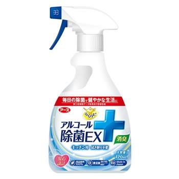 アース製薬 らくハピ アルコール除菌ex 本体 420ml 除菌スプレー