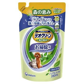 ユニチャーム ペットケア デオクリーン 消臭スプレー お掃除用 つめかえ用 280ml ペット用消臭用品 ツルハドラッグ 通販 Paypayモール
