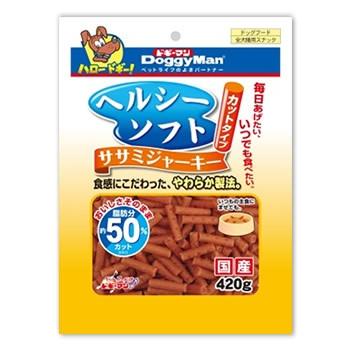 ドギーマン　ヘルシーソフト　ササミジャーキー　カットタイプ　(420g)　ドッグフード　犬用おやつ｜tsuruha