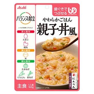 アサヒ バランス献立 やわらかごはん 親子丼風 1人前 160g 歯ぐきでつぶせる 介護食 軽減税率対象商品 ツルハドラッグ 通販 Paypayモール