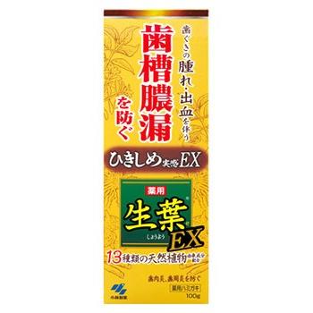 小林製薬　生葉EX　(100g)　生葉　薬用ハミガキ　医薬部外品｜tsuruha