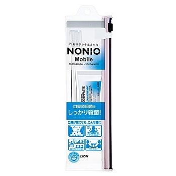 ライオン　NONIO　Mobile　ノニオ　モバイル　(1セット)　薬用ハミガキ　ハブラシ　携帯セット　医薬部外品｜tsuruha
