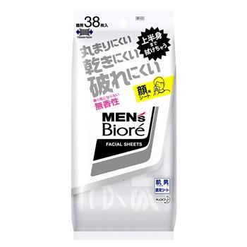 花王 メンズビオレ 洗顔シート 香り気にならない無香性 卓上用 38枚