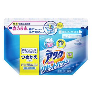 花王 アタック 高浸透リセットパワー つめかえ用 (720g) 詰め替え用 粉末 洗濯洗剤　(4901301367495)｜tsuruha