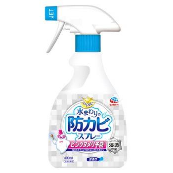 アース製薬 らくハピ 水まわりの防カビスプレー ピンクヌメリ予防 無香性 (400mL) アース製薬 らくハピ 水まわりの防カビスプレー ピンクヌメリ予防 無香性 (400mL)