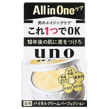 ファイントゥデイ uno ウーノ バイタルクリームパーフェクション (90g) メンズ 男性用 オールインワンジェル　医薬部外品｜tsuruha