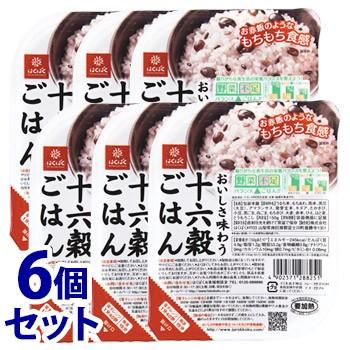 《セット販売》　はくばく おいしさ味わう十六穀ごはん 無菌パック (150g)×6個セット レトルトごはん　※軽減税率対象商品｜tsuruha