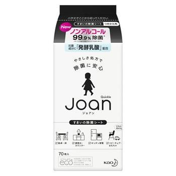 125円 超ポイントアップ祭 花王 クイックル ジョアン 除菌シート つめかえ用 70枚入 詰め替え用 すまいの除菌シート Joan
