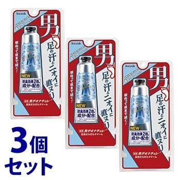 《セット販売》　シービック 男デオナチュレ 男足指さらさらクリーム (30g)×3個セット 男性用 足用 フットケア デオドラント　医薬部外品｜tsuruha