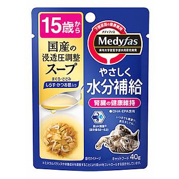 ペットライン メディファス スープ 15歳から しらす・かつお節入り (40g) キャットフード｜tsuruha