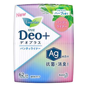 花王 ロリエ デオプラス 最新作売れ筋が満載 パンティライナー 62個 おりもの専用シート フレッシュハーブの香り