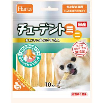 住商アグロ ハーツ チューデントミニ チキン風味 超小型犬専用 10本 犬用おやつ 犬用ガム Hartz ツルハドラッグ 通販 Paypayモール