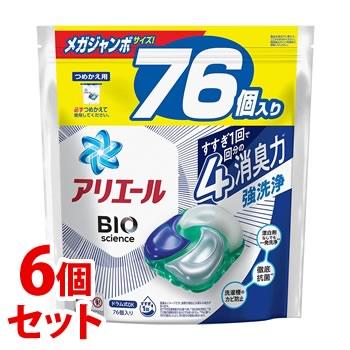 47 割引女性に人気 セット販売 P G アリエール ジェルボール4d つめかえ メガジャンボサイズ 76個 6個セット 詰め替え 洗濯用洗剤 P G 洗剤 洗濯用品 キッチン 日用品 文具 Solcaloja Med Ec