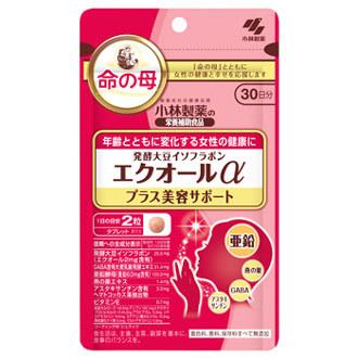 小林製薬 発酵大豆イソフラボンエクオールαプラス美容サポート 命の母 4袋 4987072060902set2.jpg