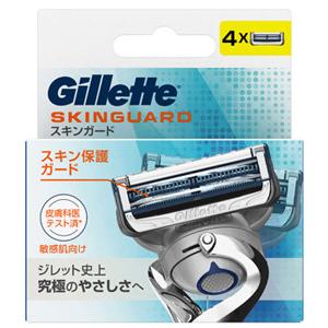P&G ジレット スキンガード マニュアル 替刃 (4個) 髭剃り カミソリ替