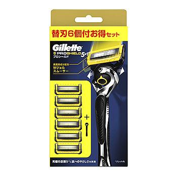 P&G ジレット プロシールド マニュアル 5Bホルダー付 (本体＋替刃6個付