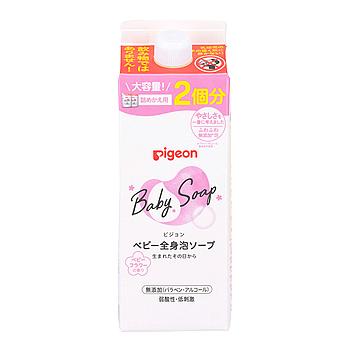 全身泡ソープ ピジョン ベビーフラワーの香り つめかえ用 (800mL