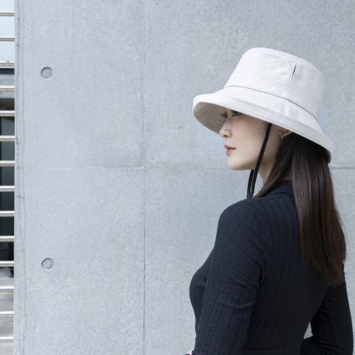 i.D PROTECT U遮熱帽子02ベージュ -18.6℃ UVカット率99.9％ 遮光率