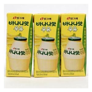 韓国人気 ビングレ バナナ牛乳 バナナウユ 6本セット 紙パック 通販 Www Fibriant Com