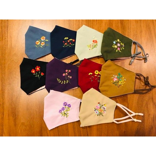 韓国雑貨 韓国デザイン 綿マスク お花刺繍入りの可愛いマスク 全12色 12枚までネコポスで発送可能 刺繍マスク Re1028maskmn12cl 韓国雑貨 Kokorea ヤフー店 通販 Yahoo ショッピング