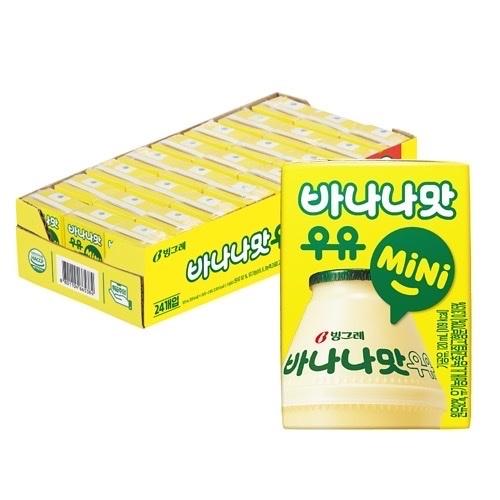 韓国 ビングレ バナナウユ バナナ牛乳 ミニパック 紙パック 120ml｜tsuruhashikokorea｜06