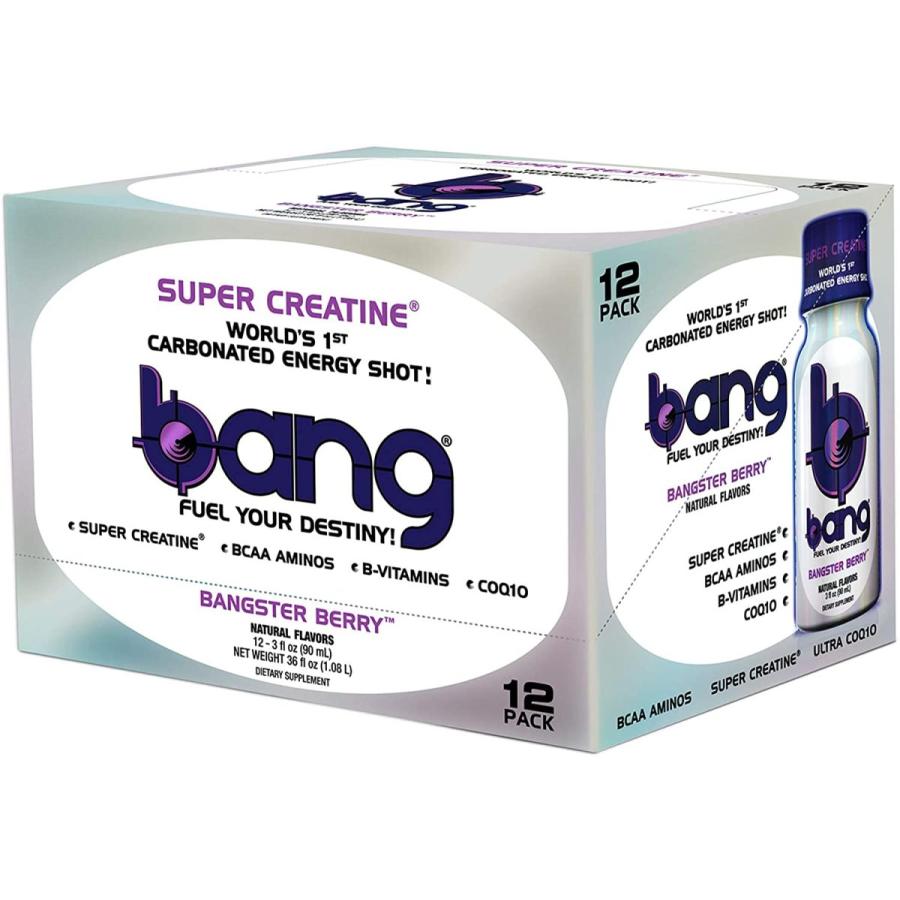 輝く高品質な Bang Vpx 世界初の炭酸エネルギーショット バンスターベリー クレアチン カフェイン aa 90mlx12本 気質アップ Claves Org Uy