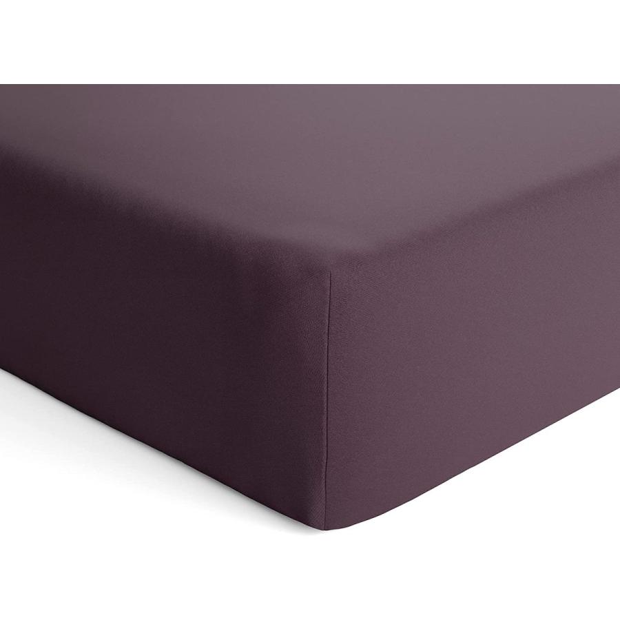 natemia / フィットベビーベッドシーツ 100％オーガニックコットン シルキーソフト 低アレルギー性 71x132cm - Fig (イチジク)