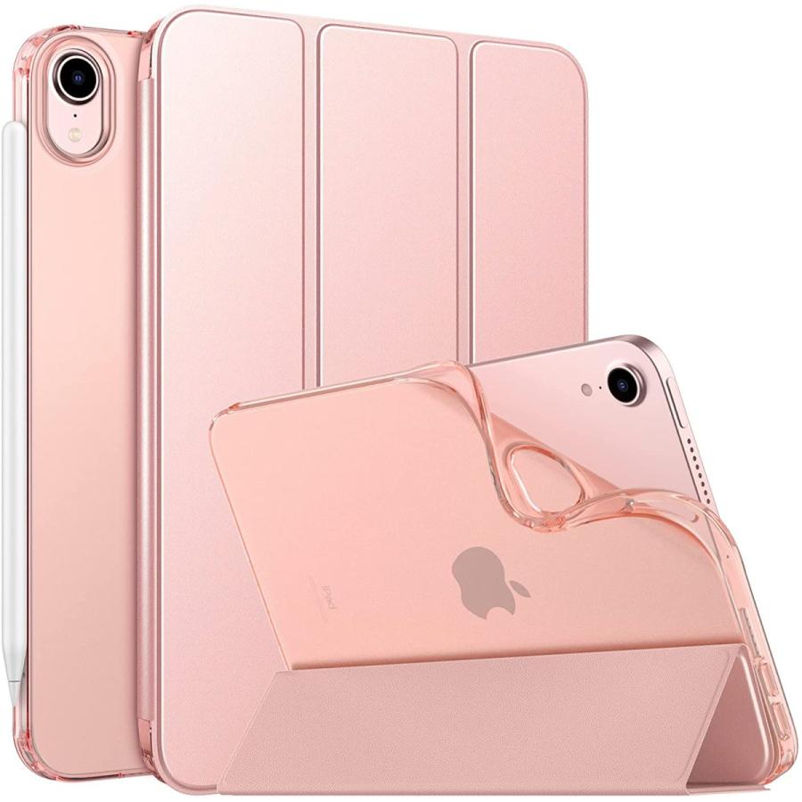 モコ iPad Mini 6 フォリオケース ソフトTPU 半透明 フルカバー スリム スマートシェルスタンド NEW 2021 ローズゴールド :B09CGTRG8G:鶴亀商店 - 通販 - Yahoo!ショッピング モコ iPad Mini 6 フォリオケース ソフトTPU 半透明 フルカバー スリム スマートシェルスタンド NEW 2021 ローズゴールド :B09CGTRG8G:鶴亀商店 - 通販 - Yahoo!ショッピング