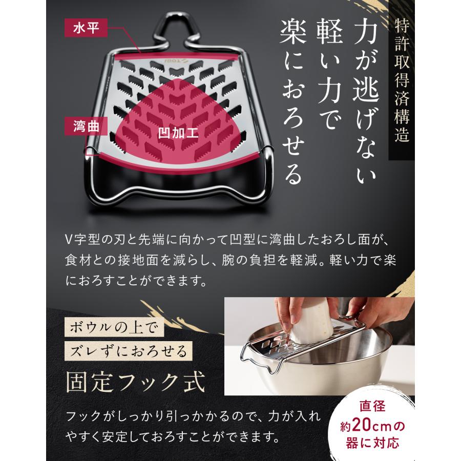 燕三条 至極の味 おろし器 日本製 チーズおろし 化粧箱付 レシピ付