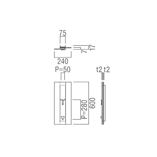 ユニオン　UFB-6A-3003H-ARD　壁掛消火器収納ケース　アルミ製　代引不可_2