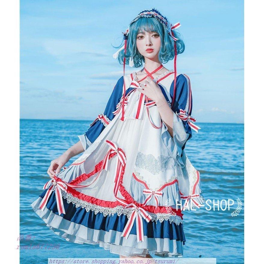 ゴスロリ ｍ1606 ワンピース レディース ロリィタ萌え萌え プリント レース 楽器 手芸 コレクション ロリィタ ｍ1606 キャミソールドレス 二次元衣装 ダンス衣装 2way 萌え萌え 美人 Tsurumi Shop 少女ウェア Rum1a 可愛い