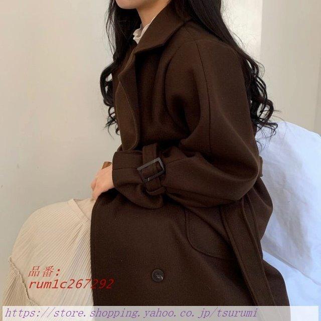 新着 ミモレ丈 チェスターコート セミロング丈 チェスターコート コート Vネック カジュアルブラック ウエストマーク 大人 ゆったり 襟 秋冬 チェスターコート カラー ブラック Baskincoffee Vicom Corp Com